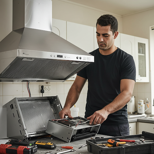 فني صيانة شفاطات وايت ويل المُعتمد يُجري إصلاحًا دقيقًا باستخدام قطع غيار أصلية وأدوات احترافية، مع ظهور رقم الخط الساخن وايت ويل 19224 لطلب خدمة صيانة فورية في جميع أنحاء مصر.